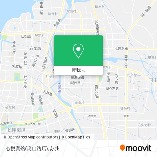 心悦宾馆(庞山路店)地图