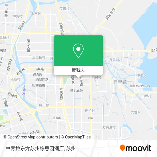 中青旅东方苏州静思园酒店地图