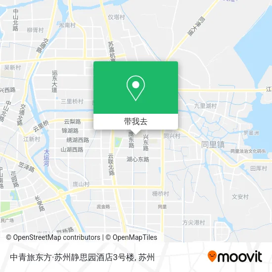 中青旅东方·苏州静思园酒店3号楼地图