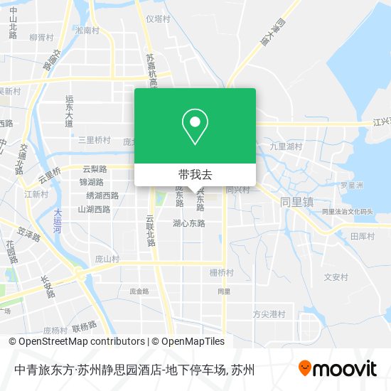 中青旅东方·苏州静思园酒店-地下停车场地图