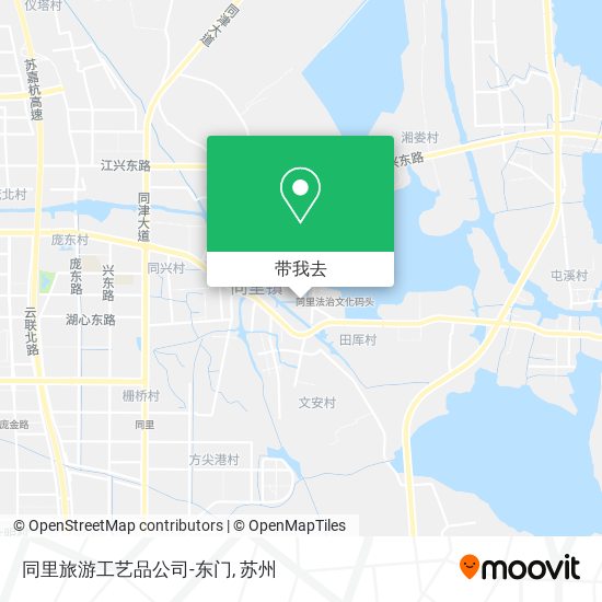 同里旅游工艺品公司-东门地图