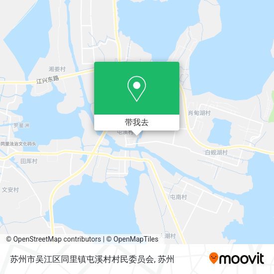 苏州市吴江区同里镇屯溪村村民委员会地图