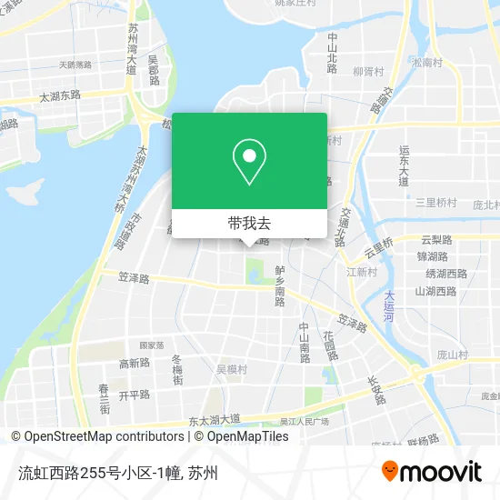 流虹西路255号小区-1幢地图
