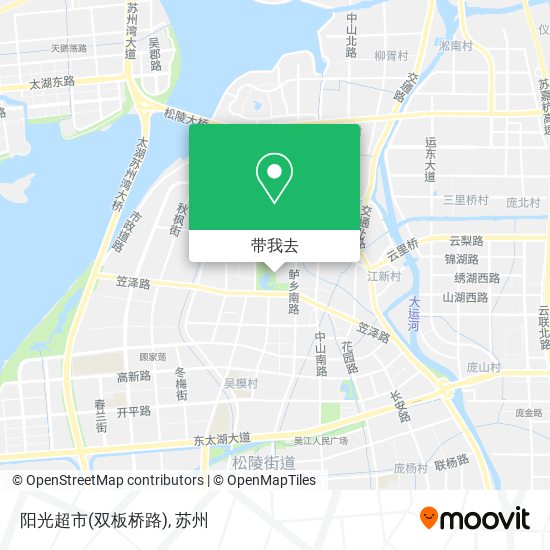 阳光超市(双板桥路)地图