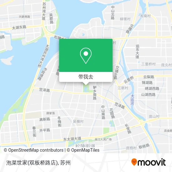 泡菜世家(双板桥路店)地图