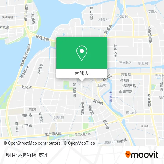 明月快捷酒店地图