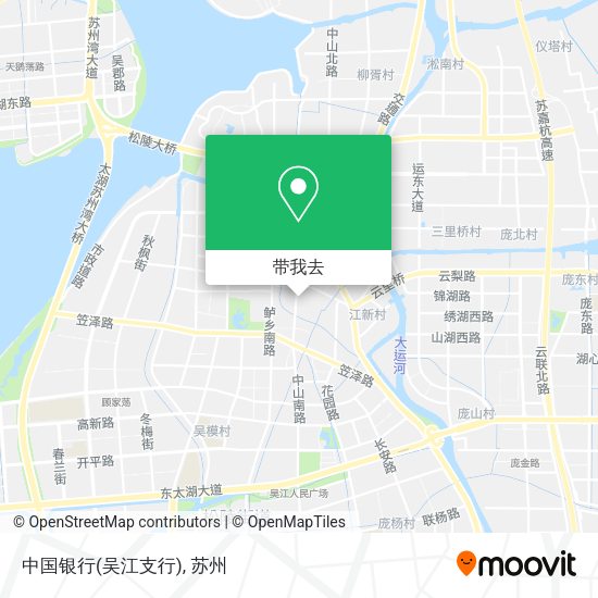 中国银行(吴江支行)地图