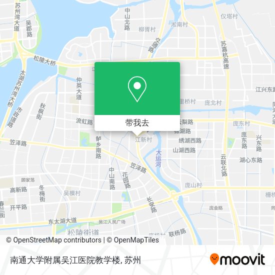 南通大学附属吴江医院教学楼地图