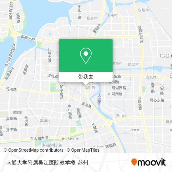 南通大学附属吴江医院教学楼地图