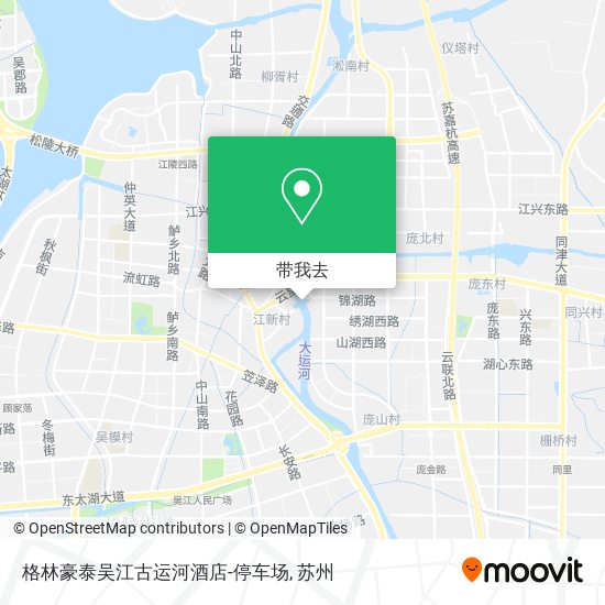 格林豪泰吴江古运河酒店-停车场地图