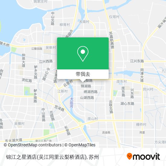 锦江之星酒店(吴江同里云梨桥酒店)地图