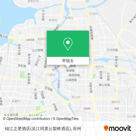 锦江之星酒店(吴江同里云梨桥酒店)地图