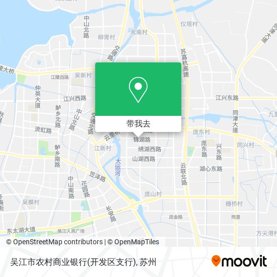 吴江市农村商业银行(开发区支行)地图