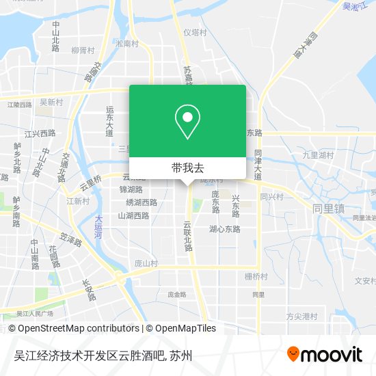 吴江经济技术开发区云胜酒吧地图