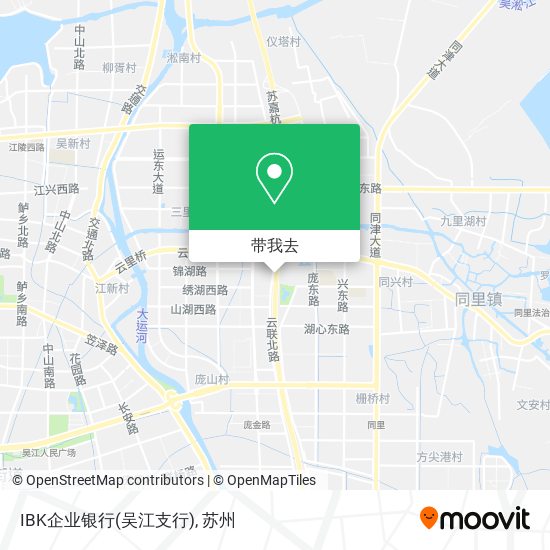 IBK企业银行(吴江支行)地图