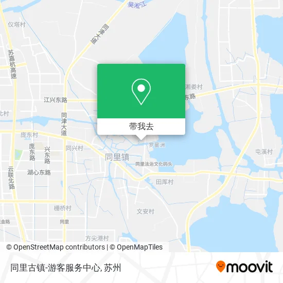 同里古镇-游客服务中心地图