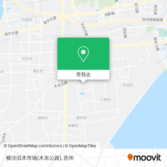 横泾旧木市场(木东公路)地图