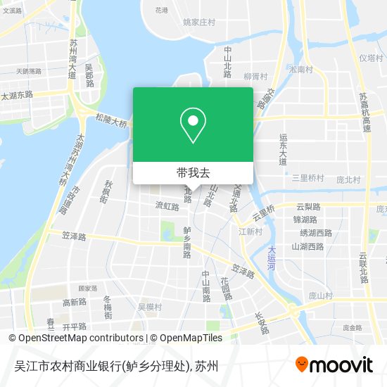 吴江市农村商业银行(鲈乡分理处)地图