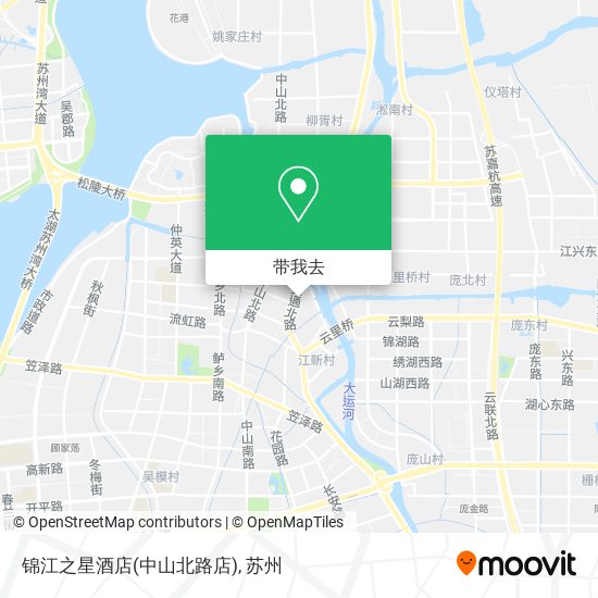 锦江之星酒店(中山北路店)地图