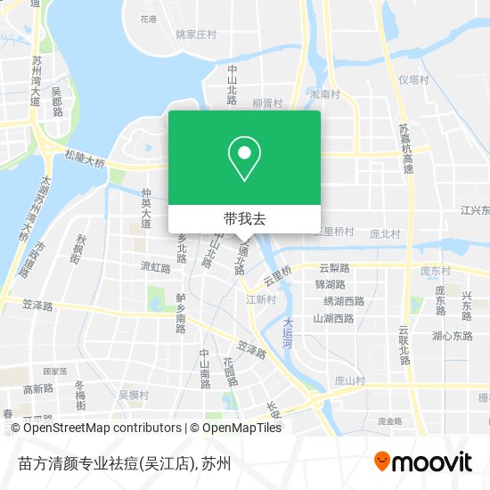 苗方清颜专业祛痘(吴江店)地图