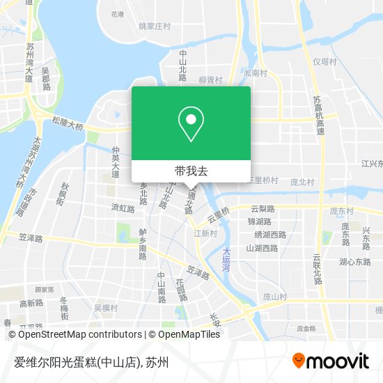 爱维尔阳光蛋糕(中山店)地图