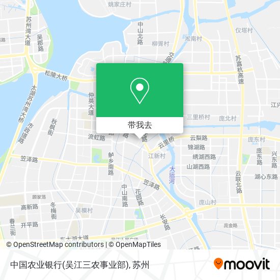 中国农业银行(吴江三农事业部)地图
