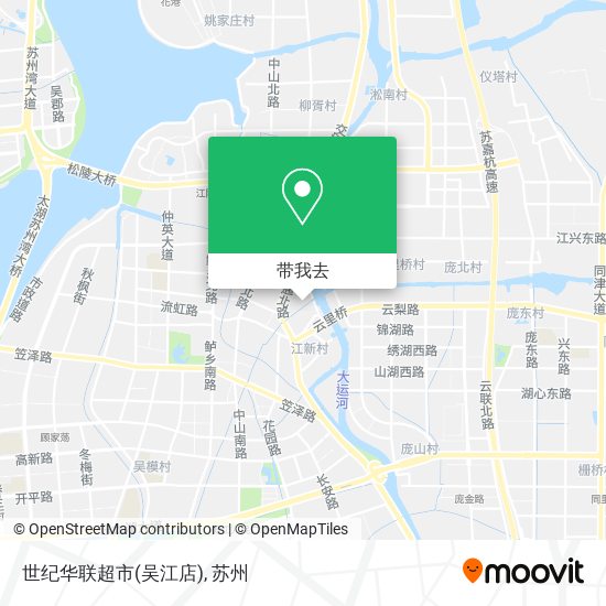 世纪华联超市(吴江店)地图