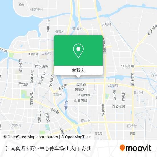 江南奥斯卡商业中心停车场-出入口地图