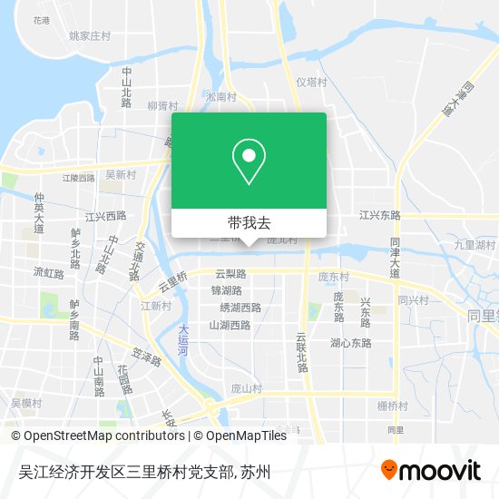 吴江经济开发区三里桥村党支部地图