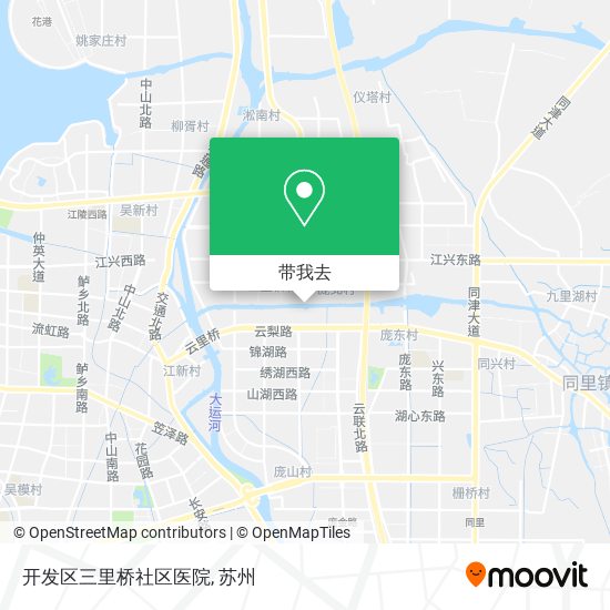 开发区三里桥社区医院地图