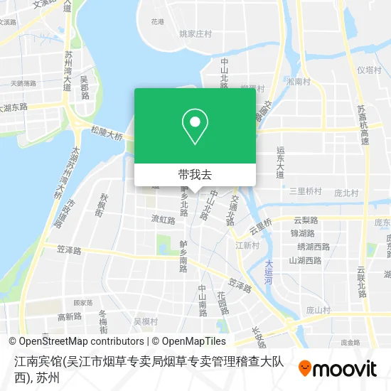 江南宾馆(吴江市烟草专卖局烟草专卖管理稽查大队西)地图
