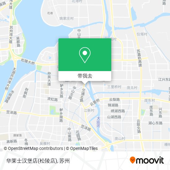 华莱士汉堡店(松陵店)地图