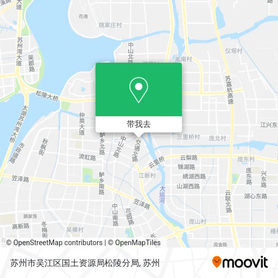 苏州市吴江区国土资源局松陵分局地图