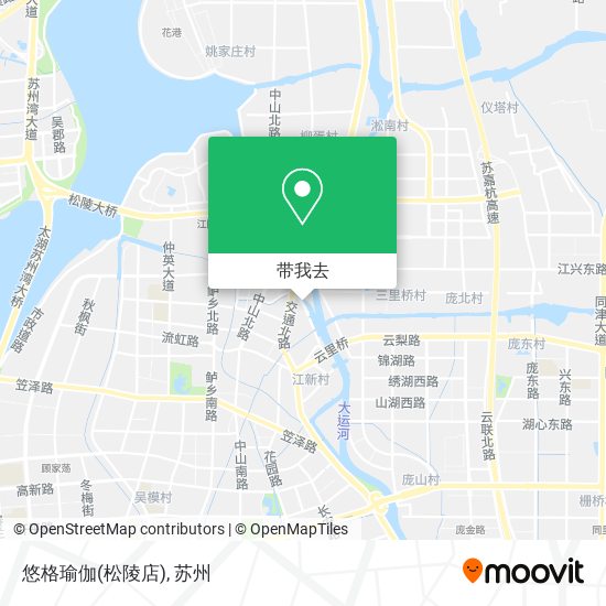 悠格瑜伽(松陵店)地图