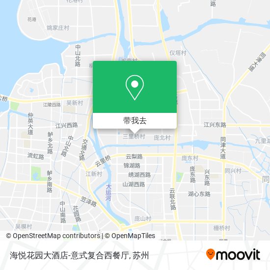 海悦花园大酒店-意式复合西餐厅地图