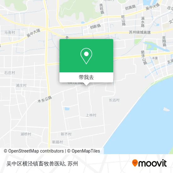 吴中区横泾镇畜牧兽医站地图
