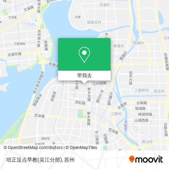 培正逗点早教(吴江分部)地图