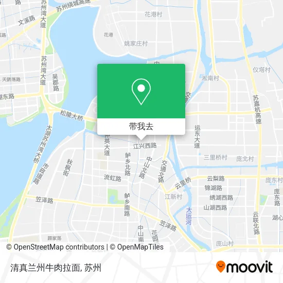 清真兰州牛肉拉面地图