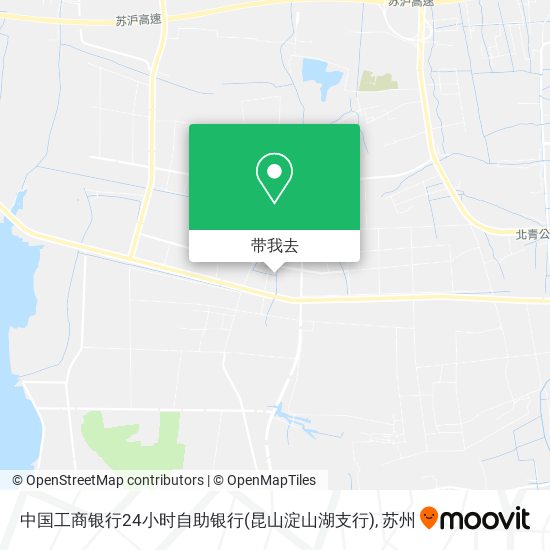 中国工商银行24小时自助银行(昆山淀山湖支行)地图