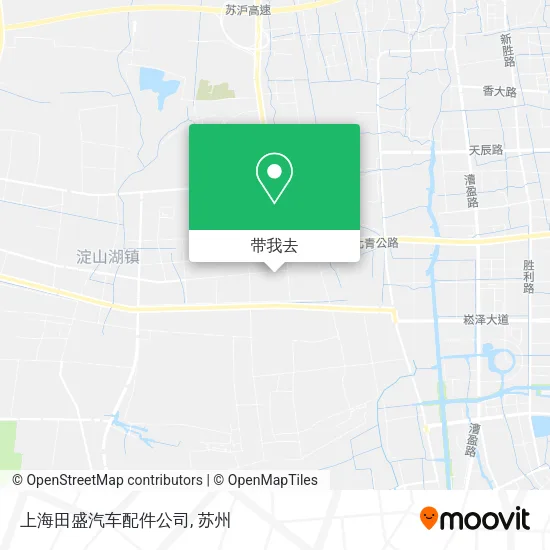 上海田盛汽车配件公司地图