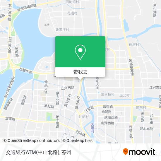 交通银行ATM(中山北路)地图