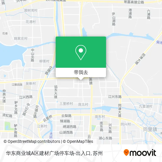 华东商业城A区建材广场停车场-出入口地图