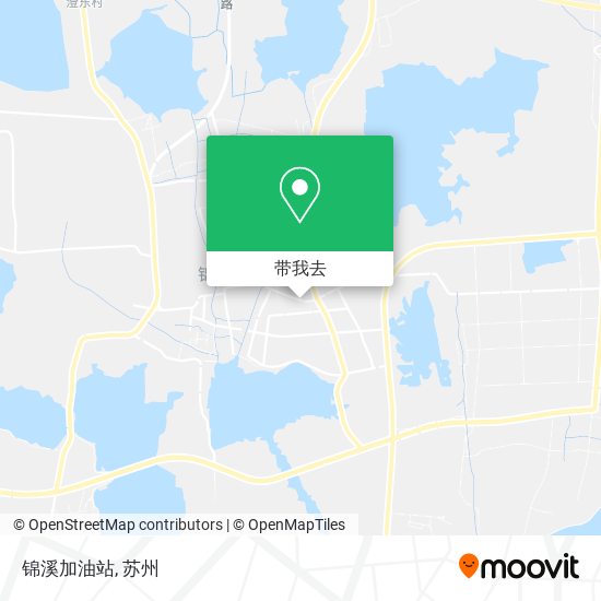 锦溪加油站地图