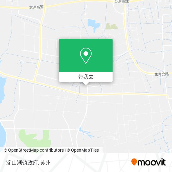 淀山湖镇政府地图