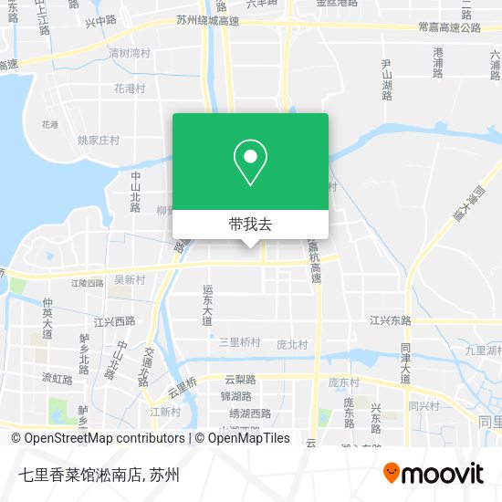 七里香菜馆淞南店地图