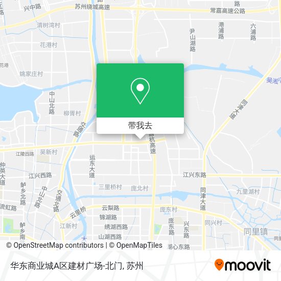 华东商业城A区建材广场-北门地图