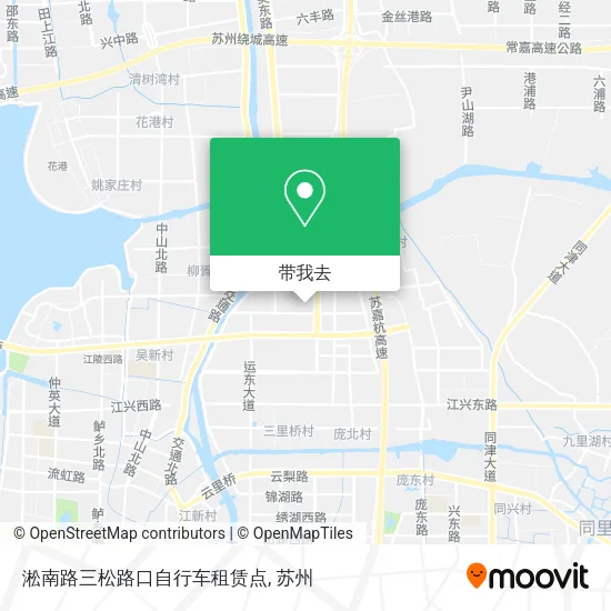淞南路三松路口自行车租赁点地图