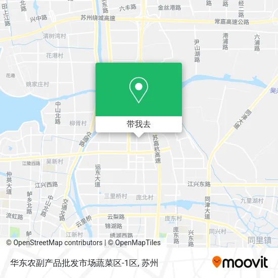 华东农副产品批发市场蔬菜区-1区地图