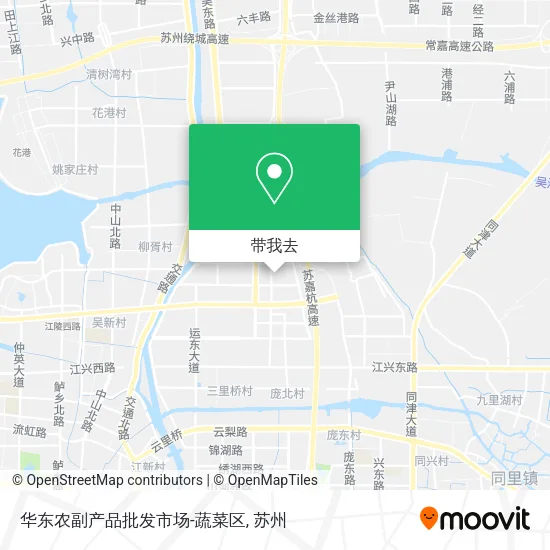 华东农副产品批发市场-蔬菜区地图