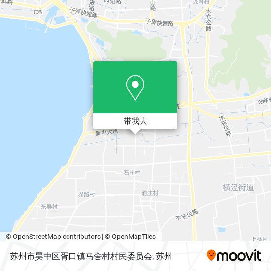苏州市昊中区胥口镇马舍村村民委员会地图